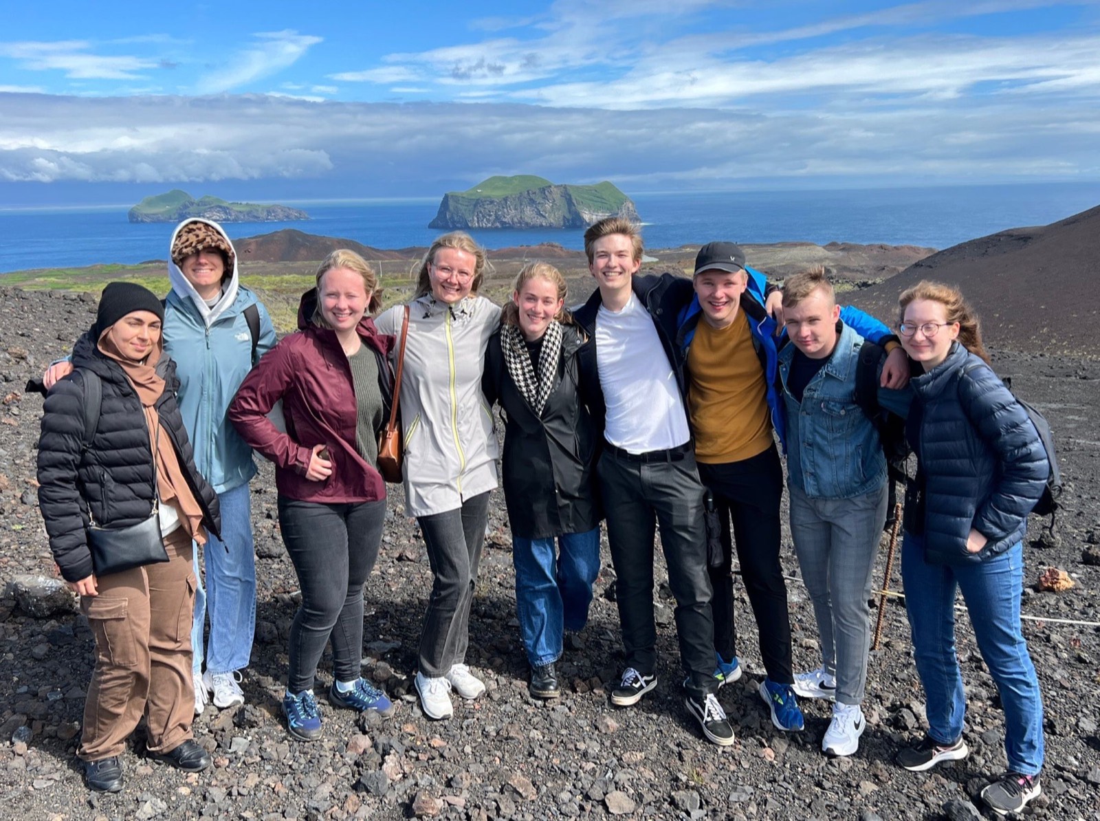 EYT-delegates op vulkanisch eiland IJsland