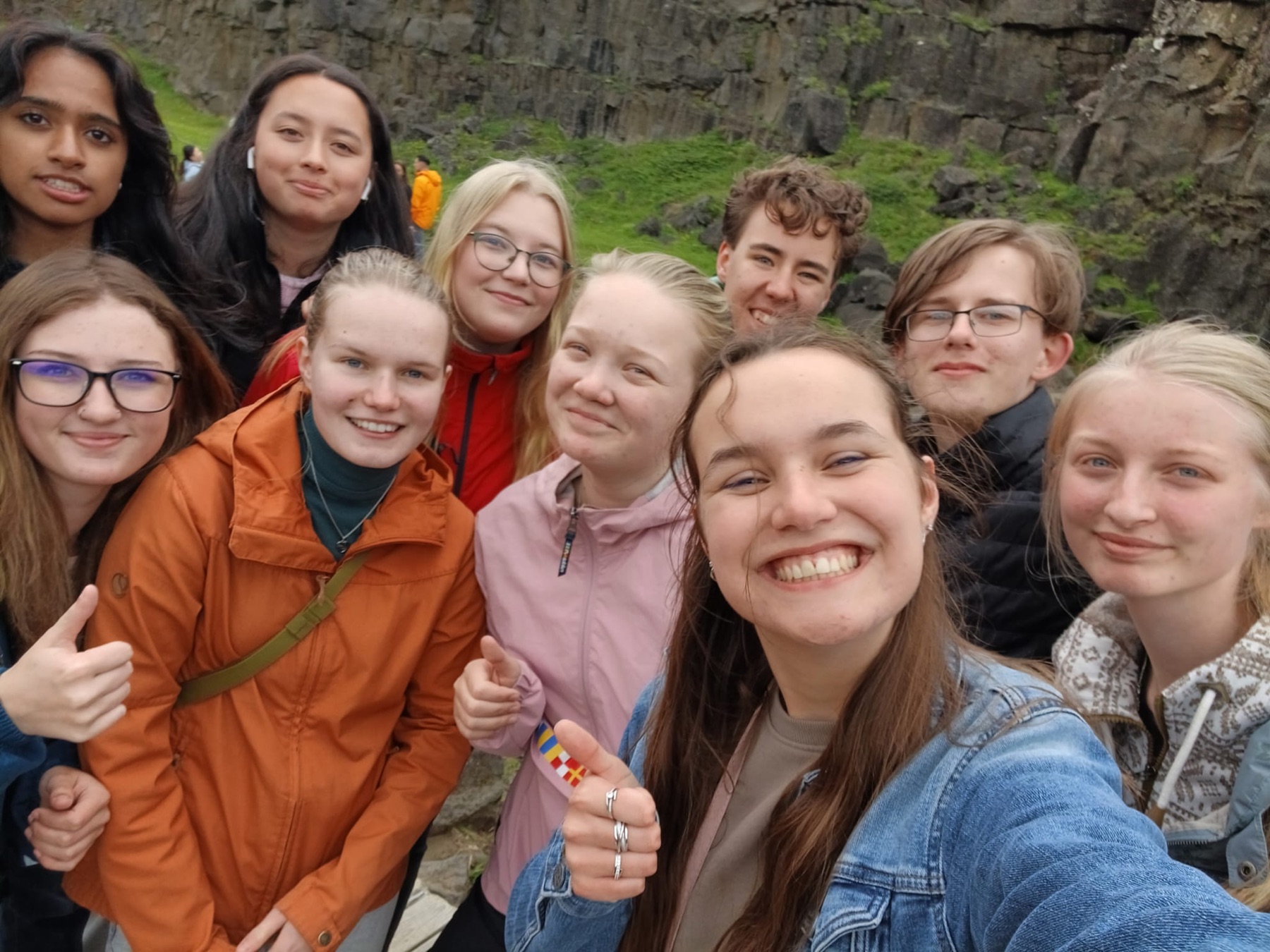 EYT-delegates selfie in IJsland